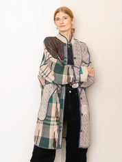 The Sai Quilted Patchwork Kantha Coat