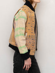 The Veda Quilted One-of-a-Kind Bomber Jacket - Small