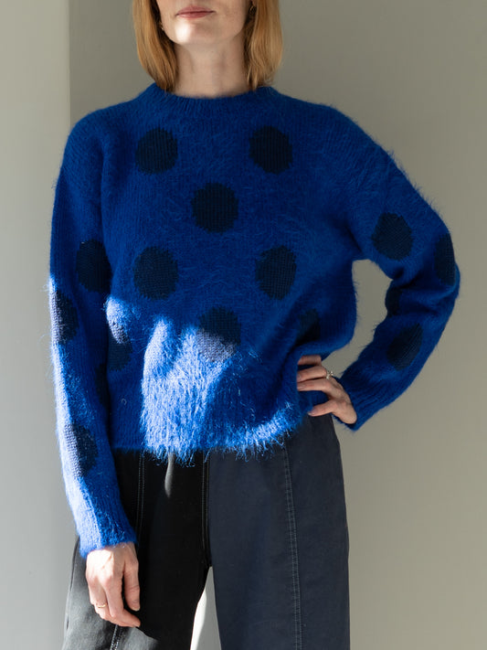 Degen Dots Sweater ~ Cerulean