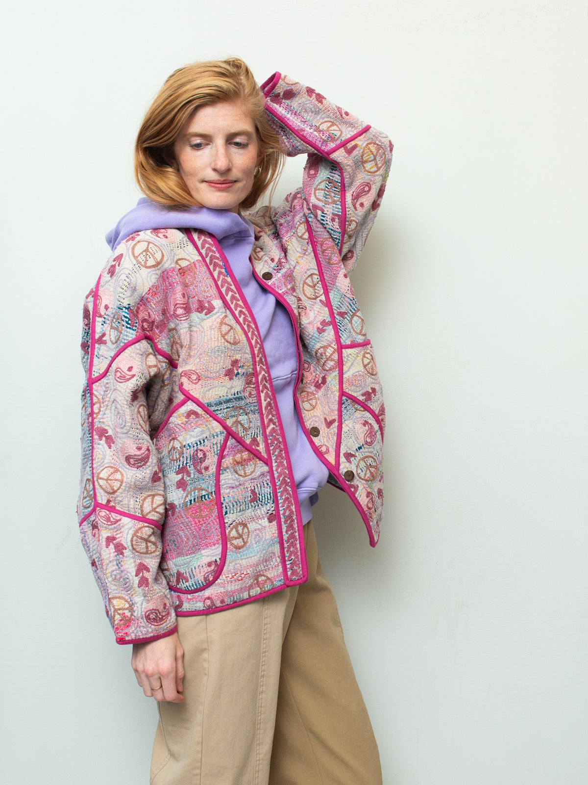 The Ladhiya Suzani Quilted Kantha Jacket