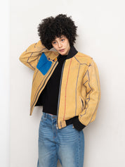 The Veda Quilted One-of-a-Kind Bomber Jacket - Medium