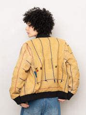 The Veda Quilted One-of-a-Kind Bomber Jacket - Medium