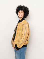The Veda Quilted One-of-a-Kind Bomber Jacket - Medium