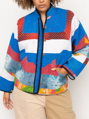 The Ladhiya Quilted Patchwork Kantha Jacket