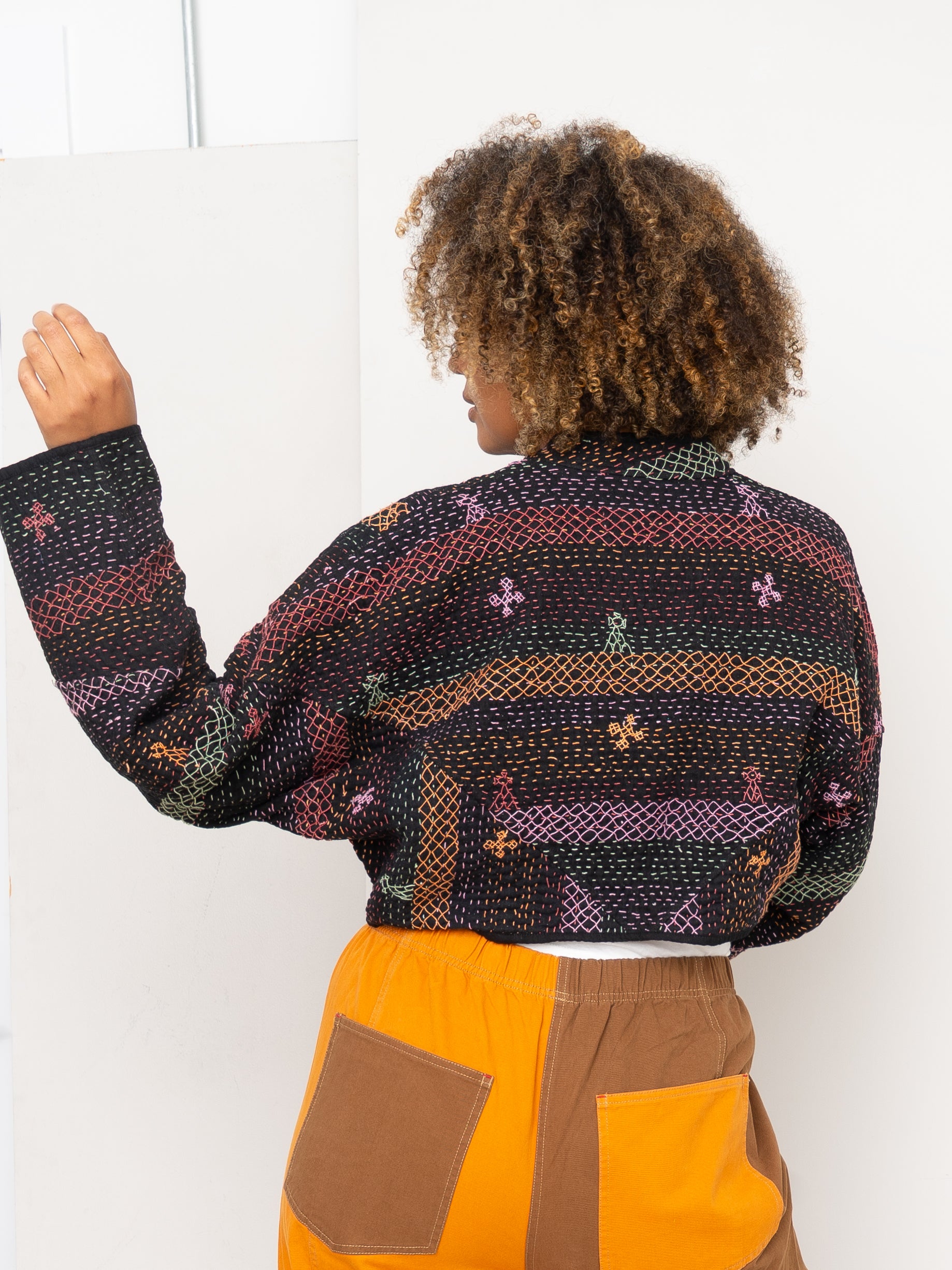 The Kaira Cropped Saami Quilt Jacket