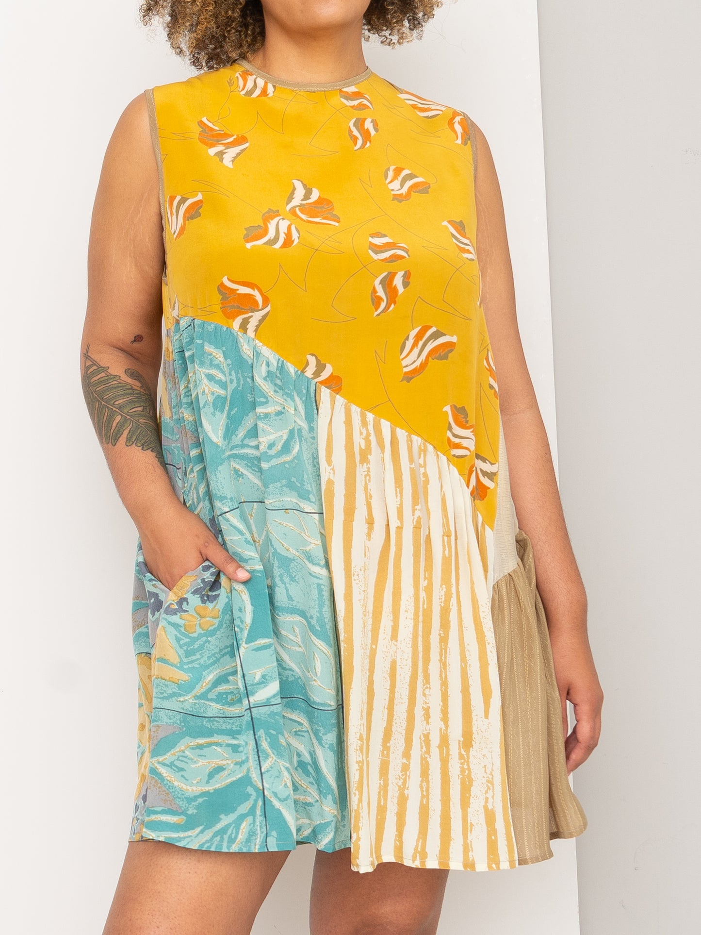 The Anan Short Dress  - M/L - Recycled Silk