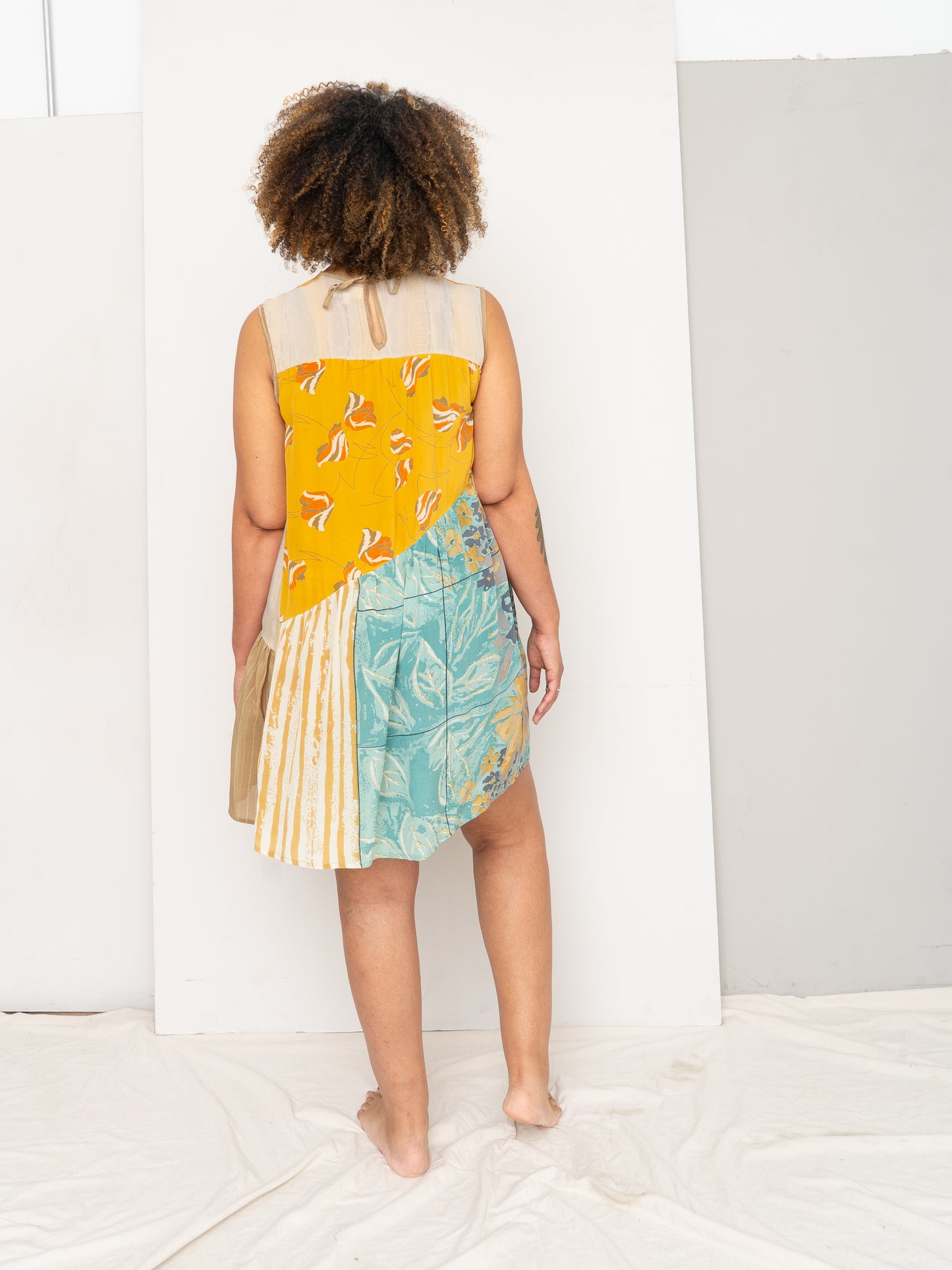 The Anan Short Dress  - M/L - Recycled Silk