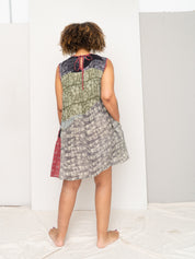 The Anan Short Dress  - Medium / Large - Upcycled Silk