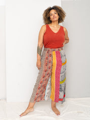 The Nayan Pant - Large - Upcycled Silk