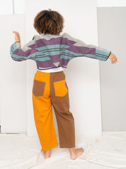 The Kaira Cropped Quilted Patchwork Kantha Jacket