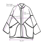 The Narmada Quilted Patchwork Kantha Jacket