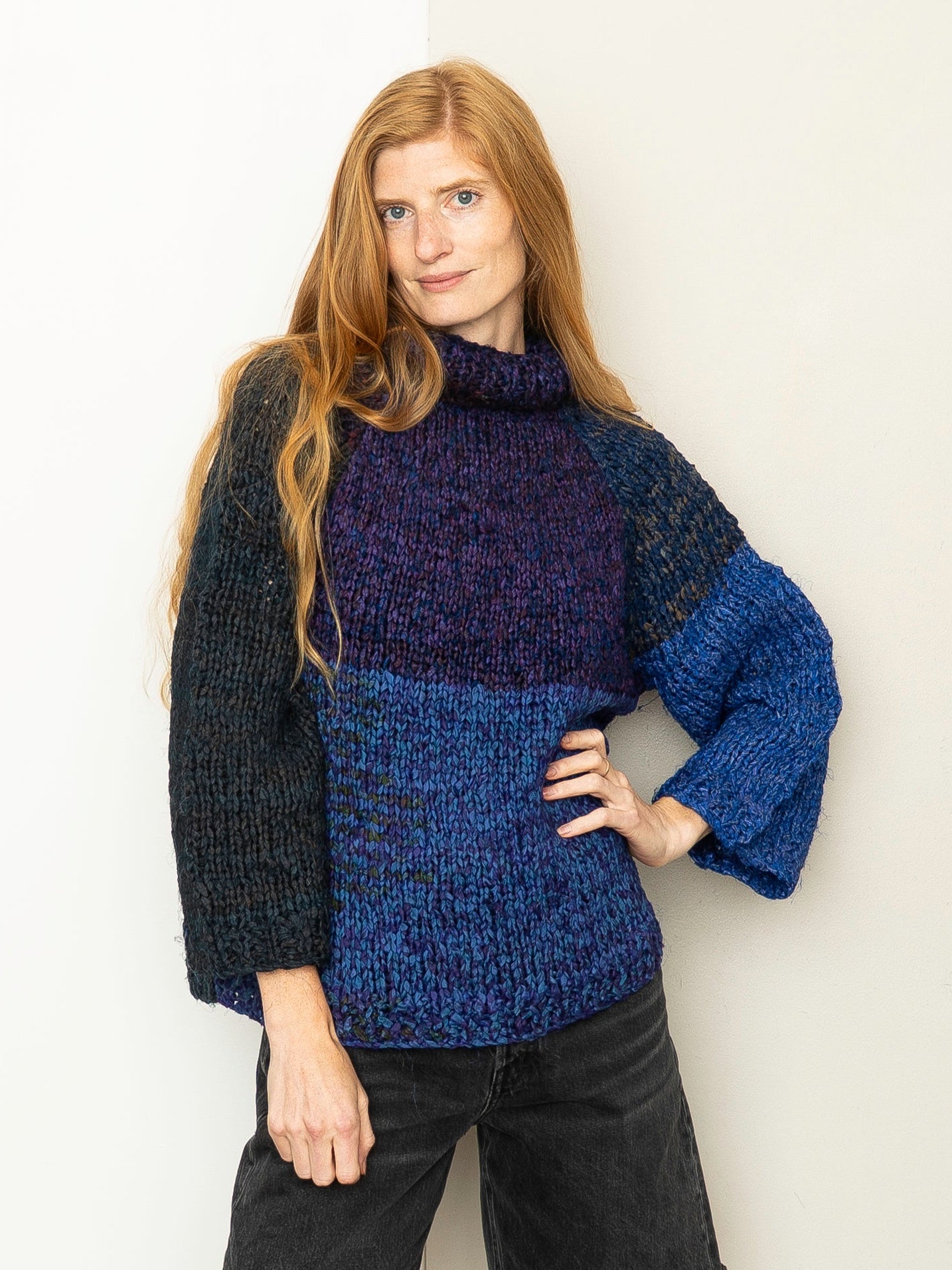 The Vishnu Knitted Silk Roll-Neck Sweater