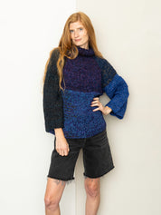 The Vishnu Knitted Silk Roll-Neck Sweater