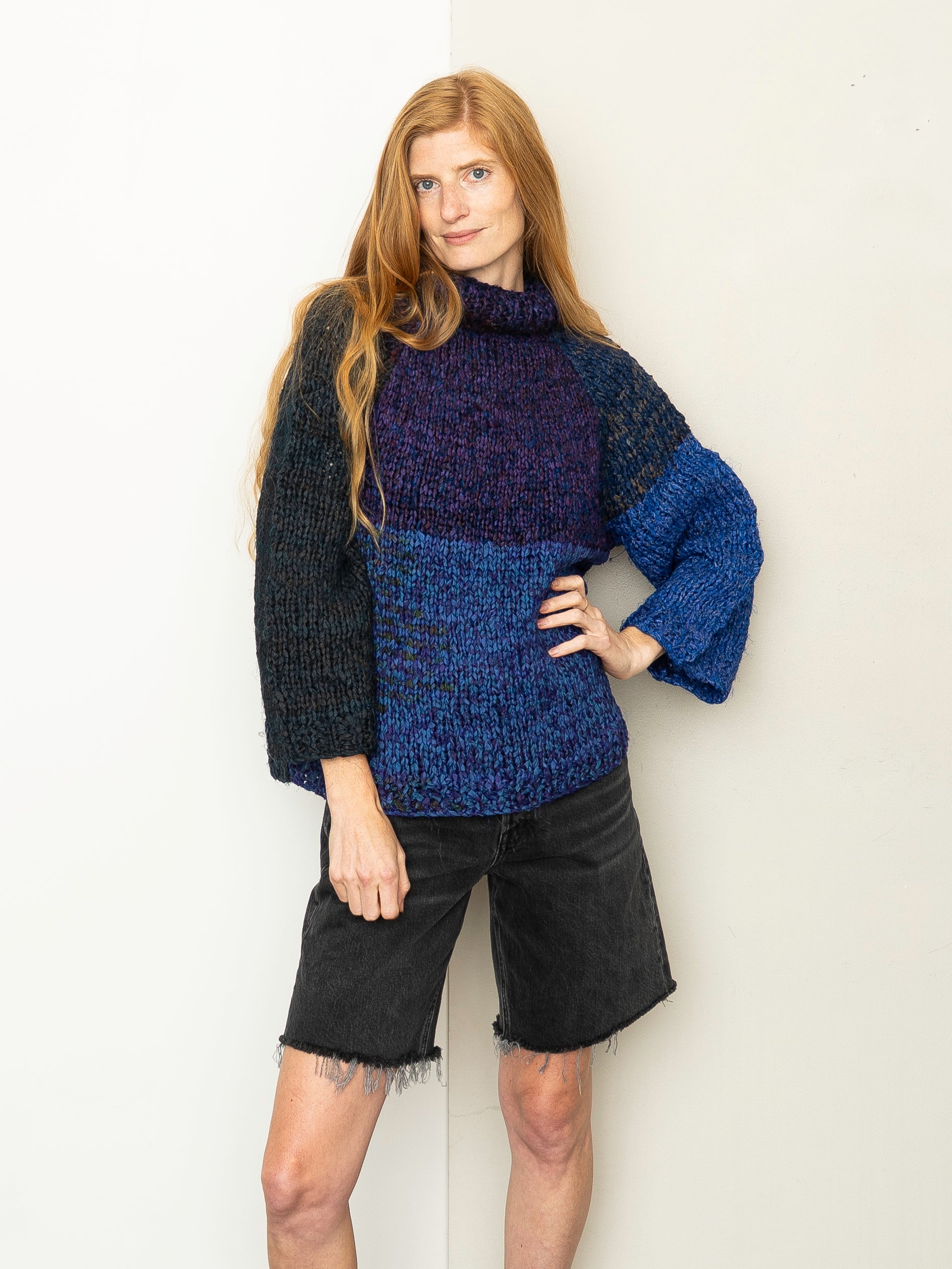 The Vishnu Knitted Silk Roll-Neck Sweater