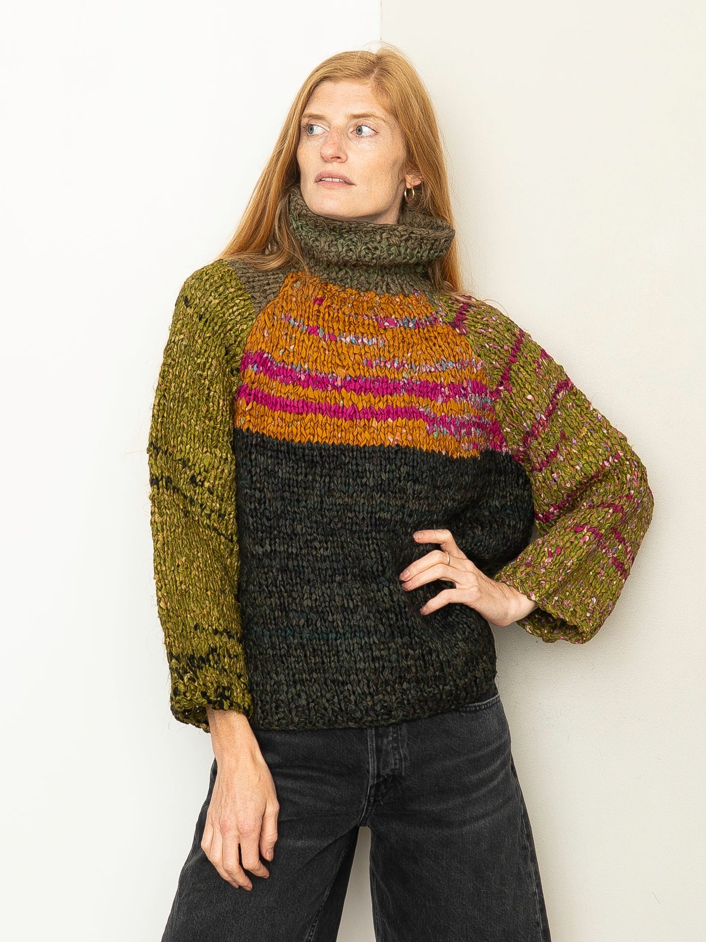 The Vishnu Knitted Silk Roll-Neck Sweater