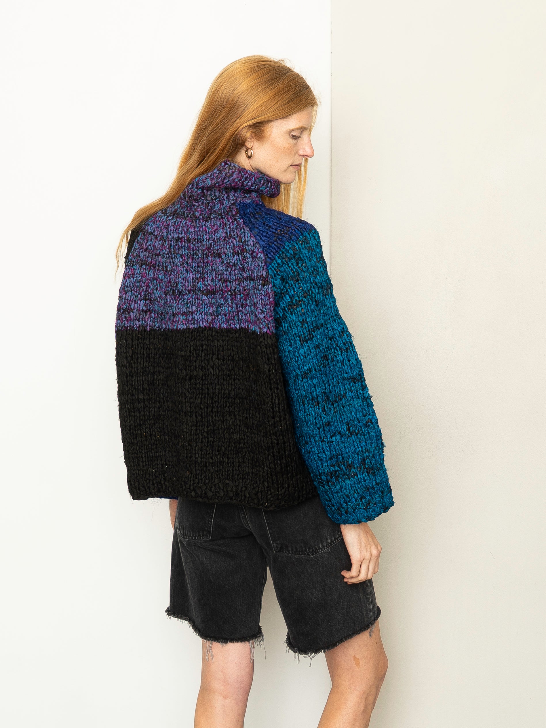 The Vishnu Knitted Silk Roll-Neck Sweater