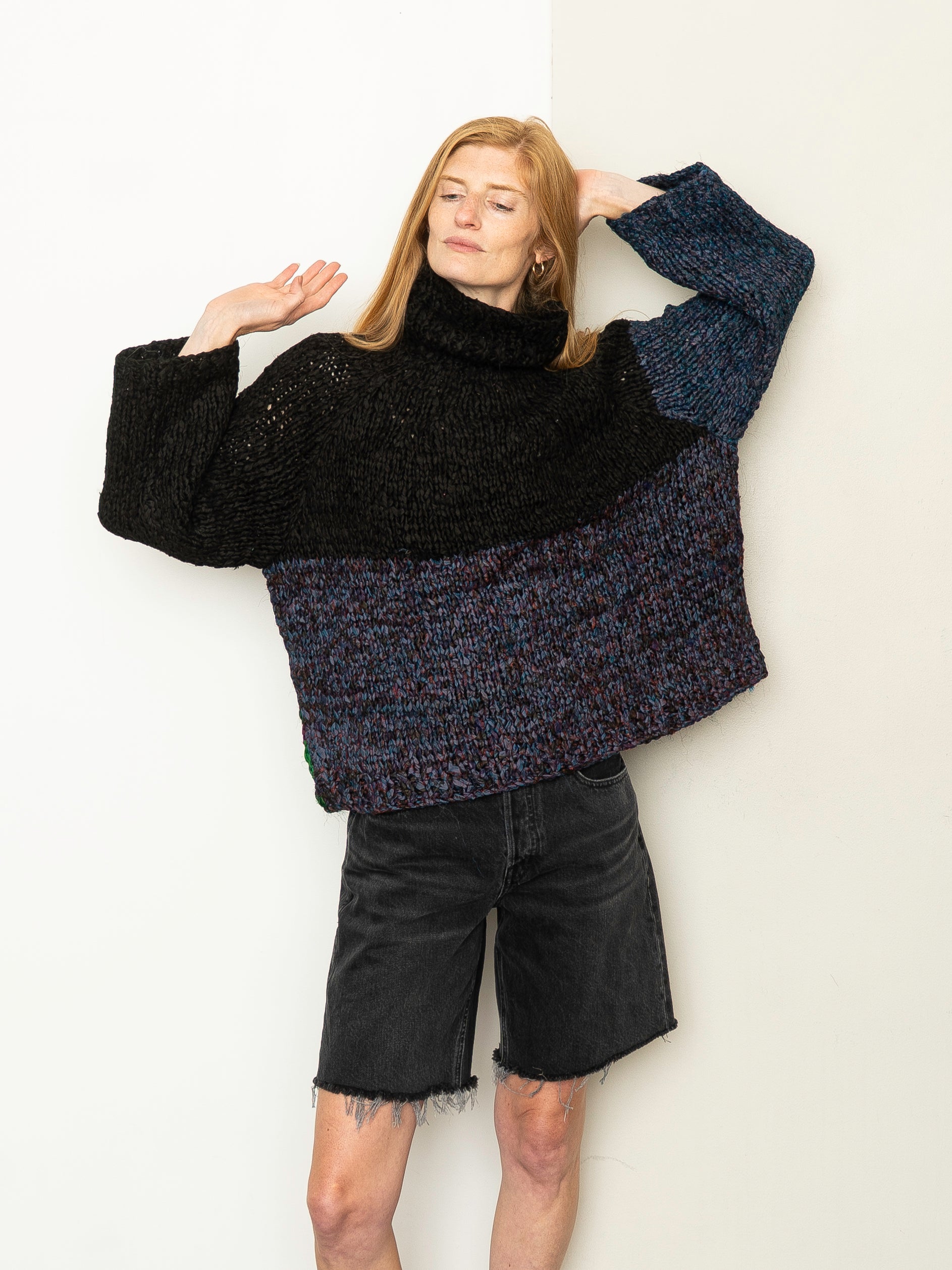 The Vishnu Knitted Silk Roll-Neck Sweater