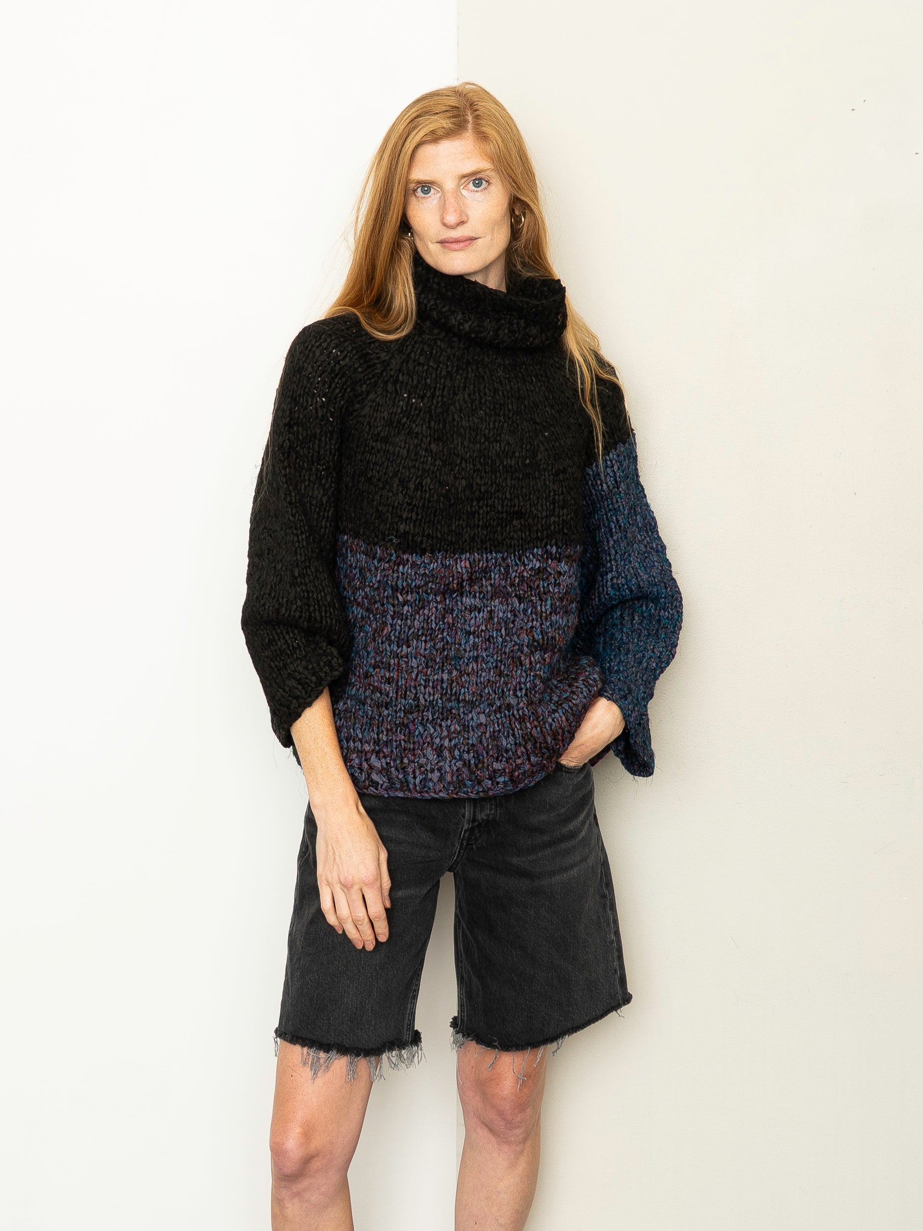 The Vishnu Knitted Silk Roll-Neck Sweater