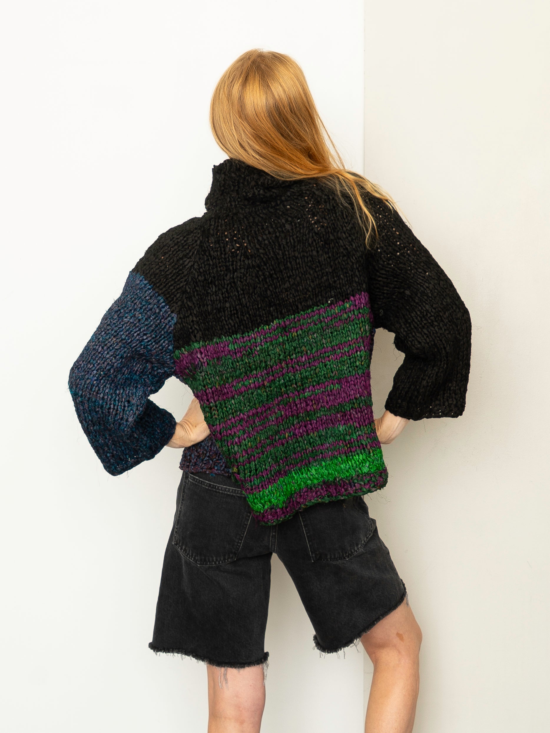 The Vishnu Knitted Silk Roll-Neck Sweater