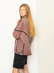 The Ladhiya Quilted Patchwork Kantha Jacket
