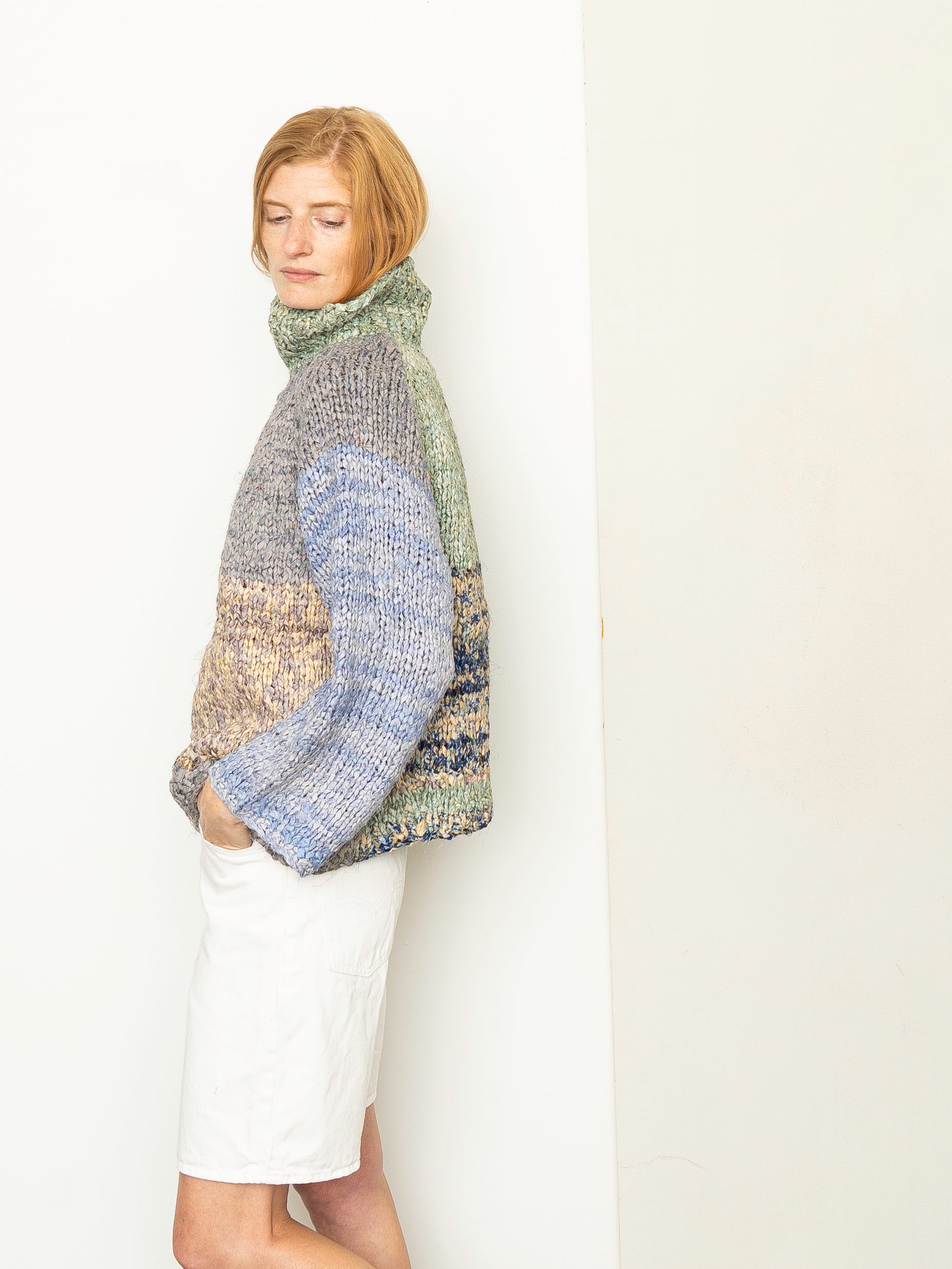 The Vishnu Knitted Silk Roll-Neck Sweater