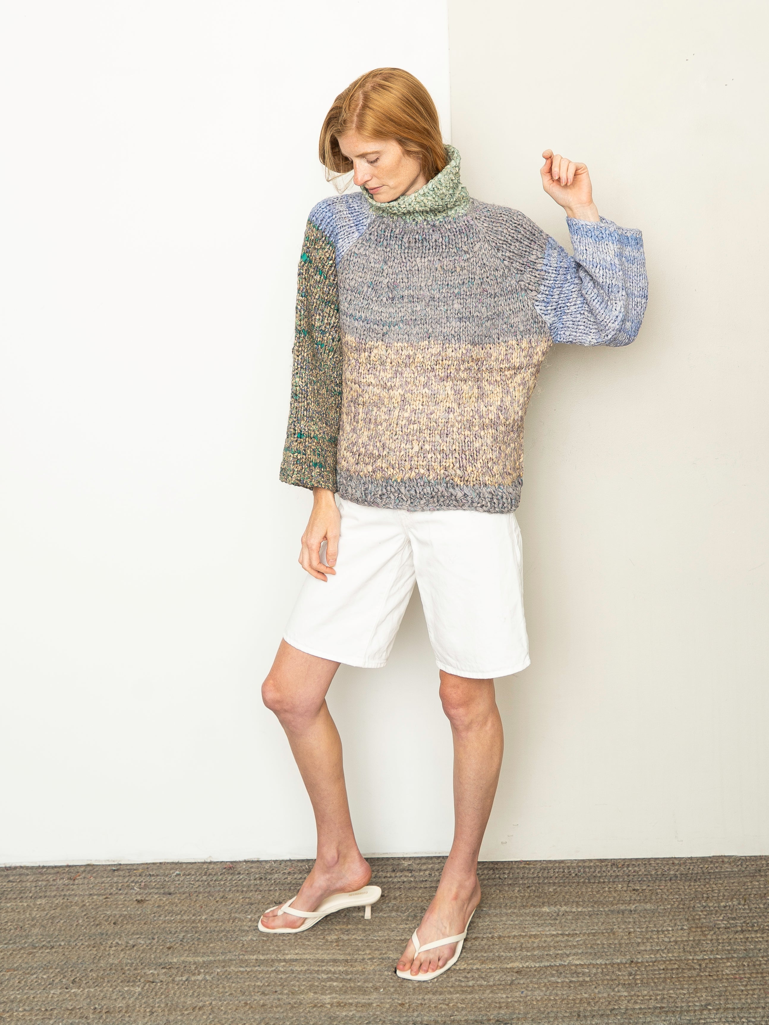 The Vishnu Knitted Silk Roll-Neck Sweater