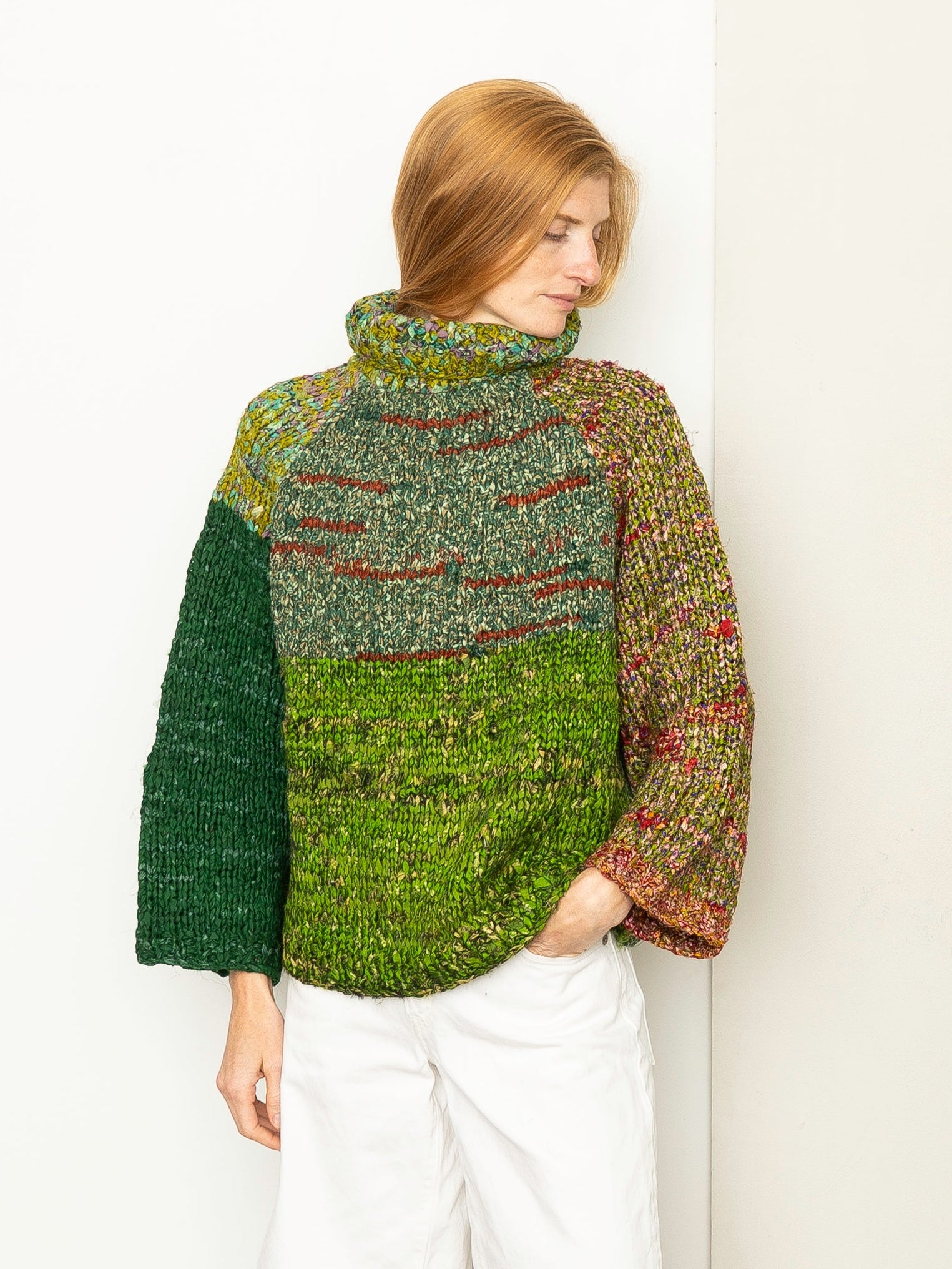 The Vishnu Knitted Silk Roll-Neck Sweater