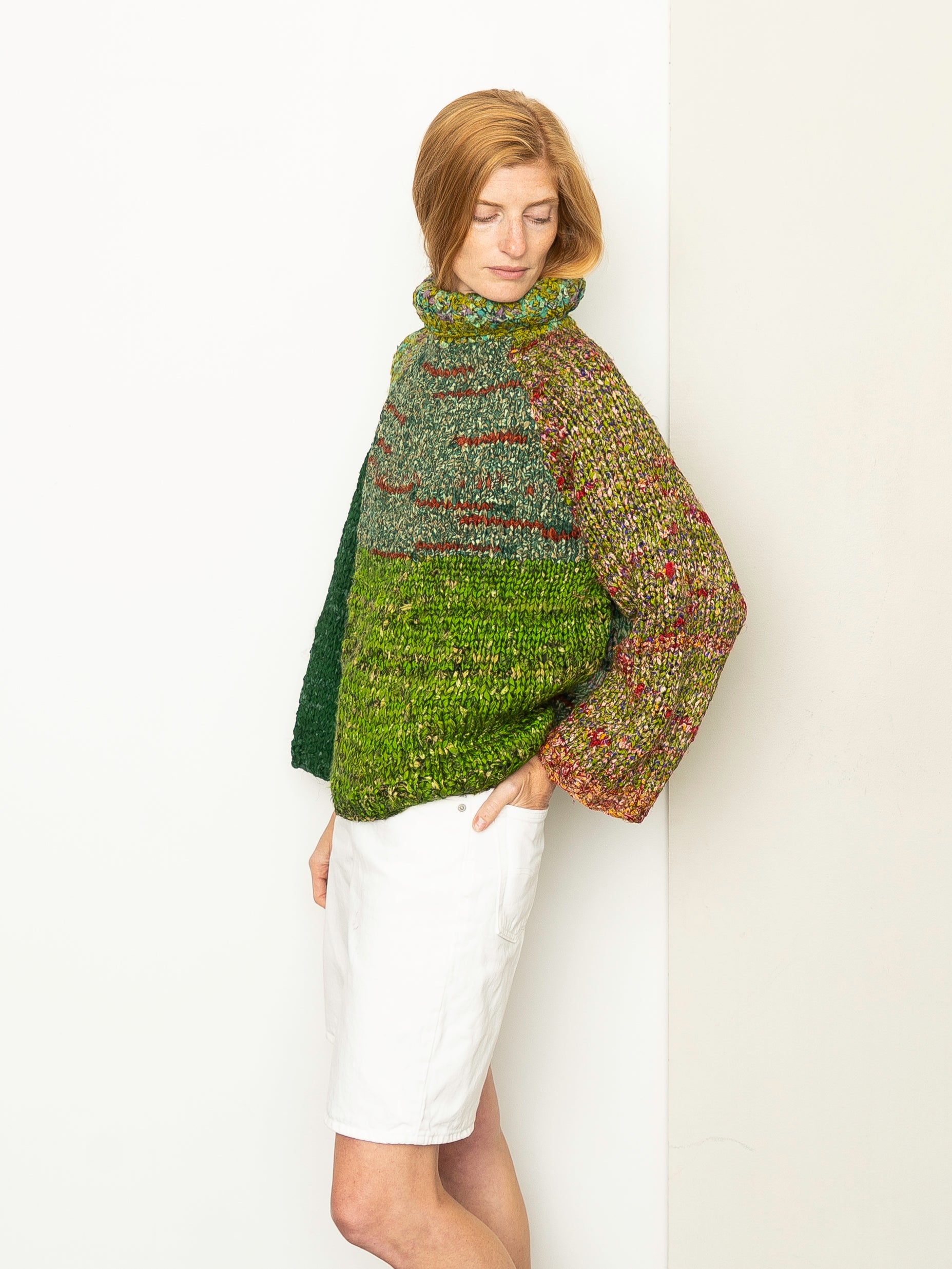 The Vishnu Knitted Silk Roll-Neck Sweater