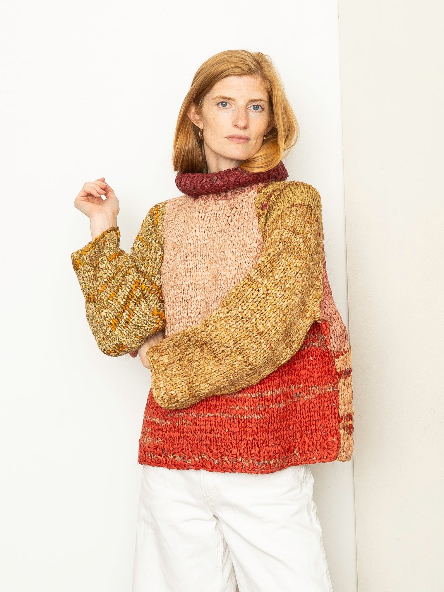 The Vishnu Knitted Silk Roll-Neck Sweater