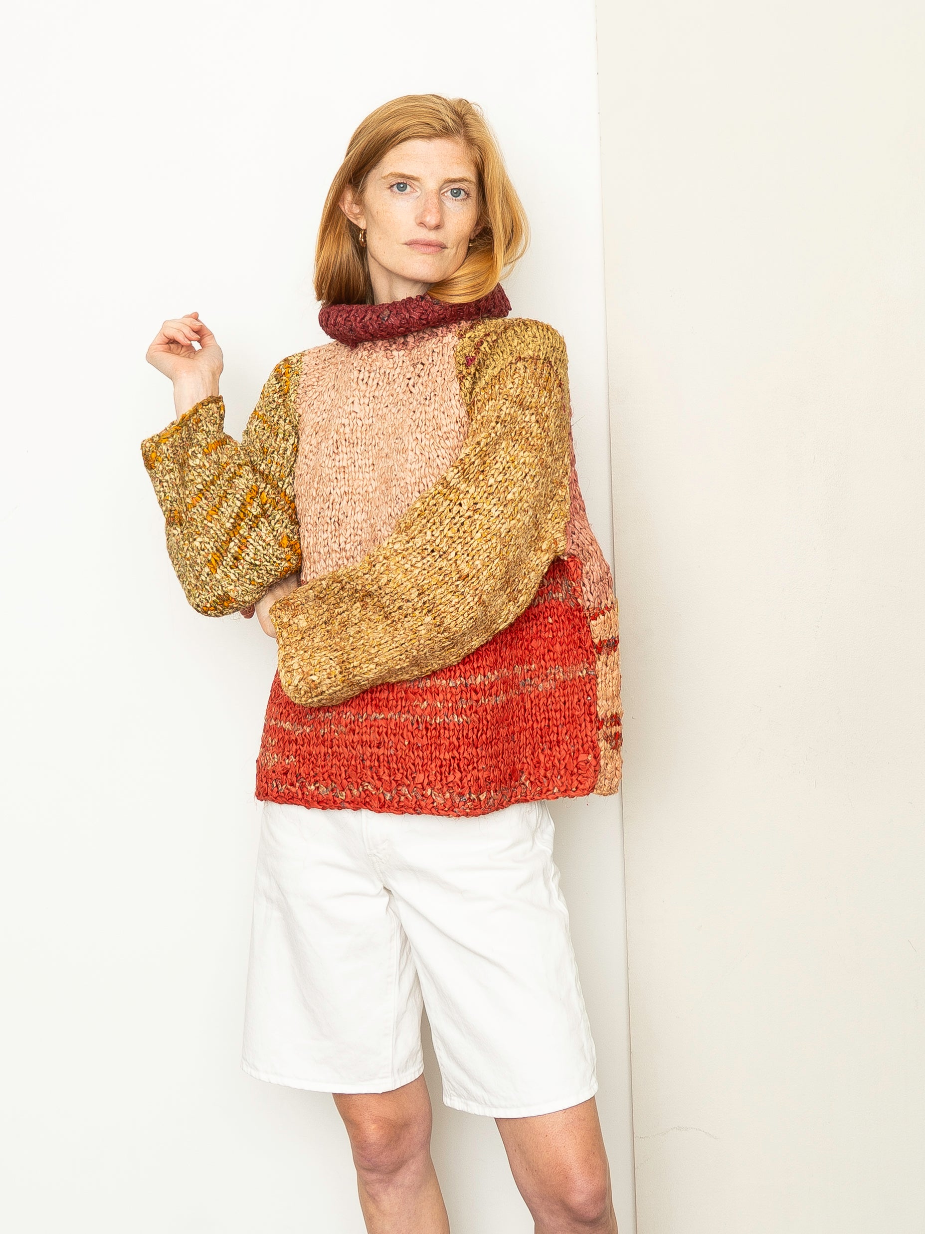 The Vishnu Knitted Silk Roll-Neck Sweater
