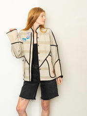 The Ladhiya Quilted Patchwork Kantha Jacket