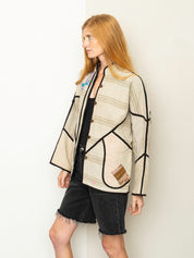 The Ladhiya Quilted Patchwork Kantha Jacket
