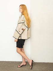 The Ladhiya Quilted Patchwork Kantha Jacket