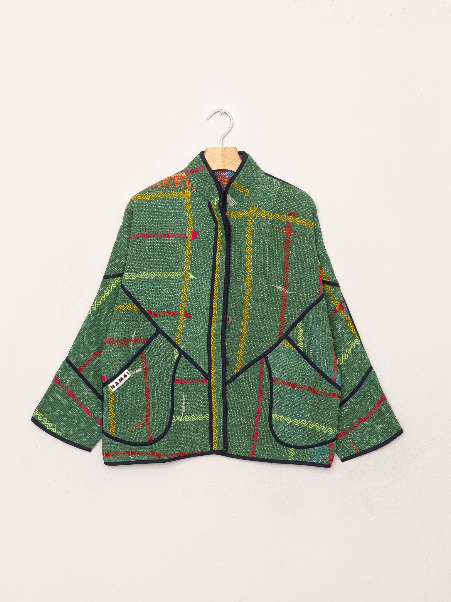The Ladhiya Petite Quilted Patchwork Kantha Jacket