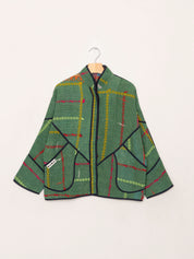 The Ladhiya Petite Quilted Patchwork Kantha Jacket