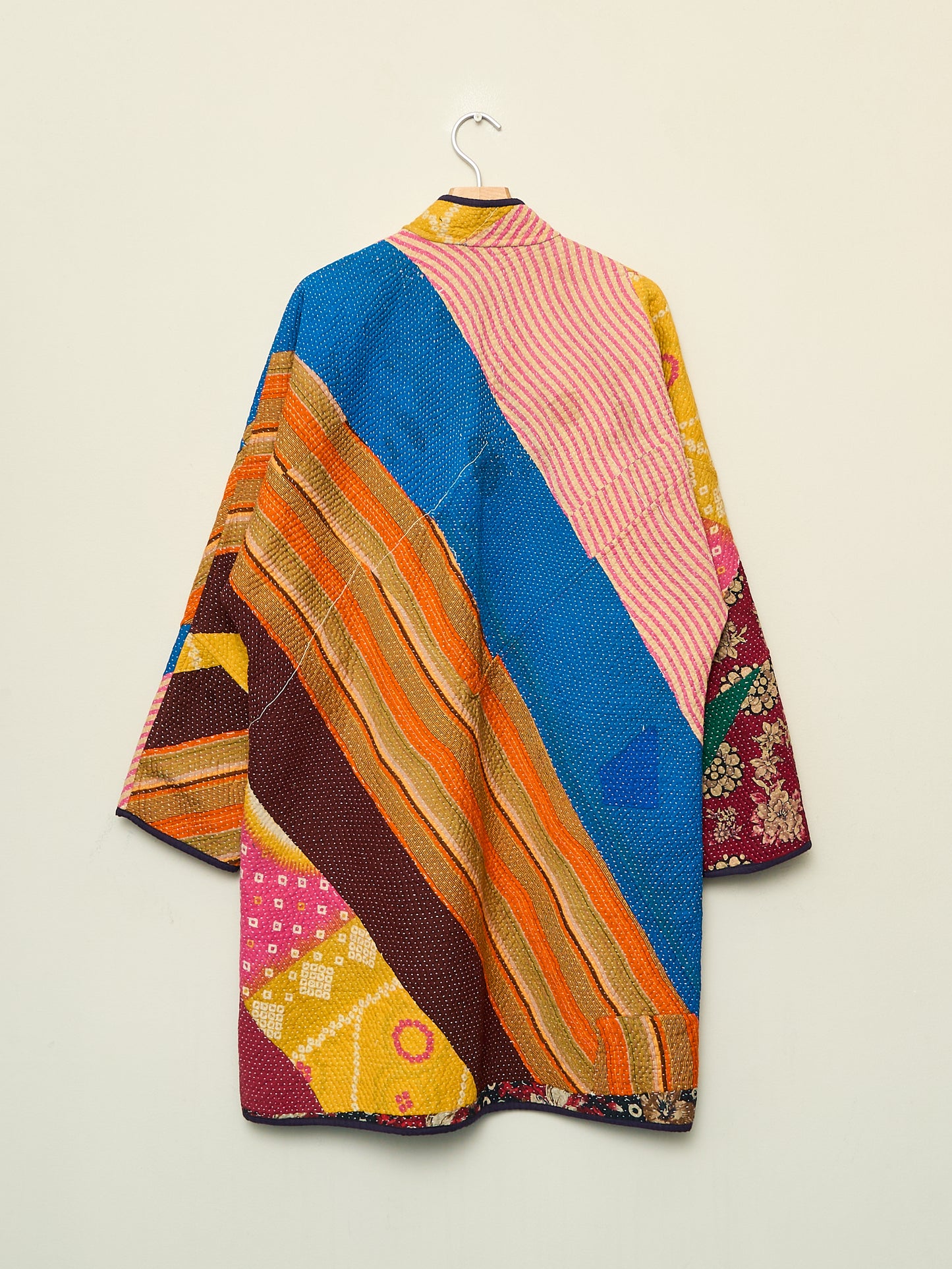 The Sai Quilted Patchwork Kantha Coat