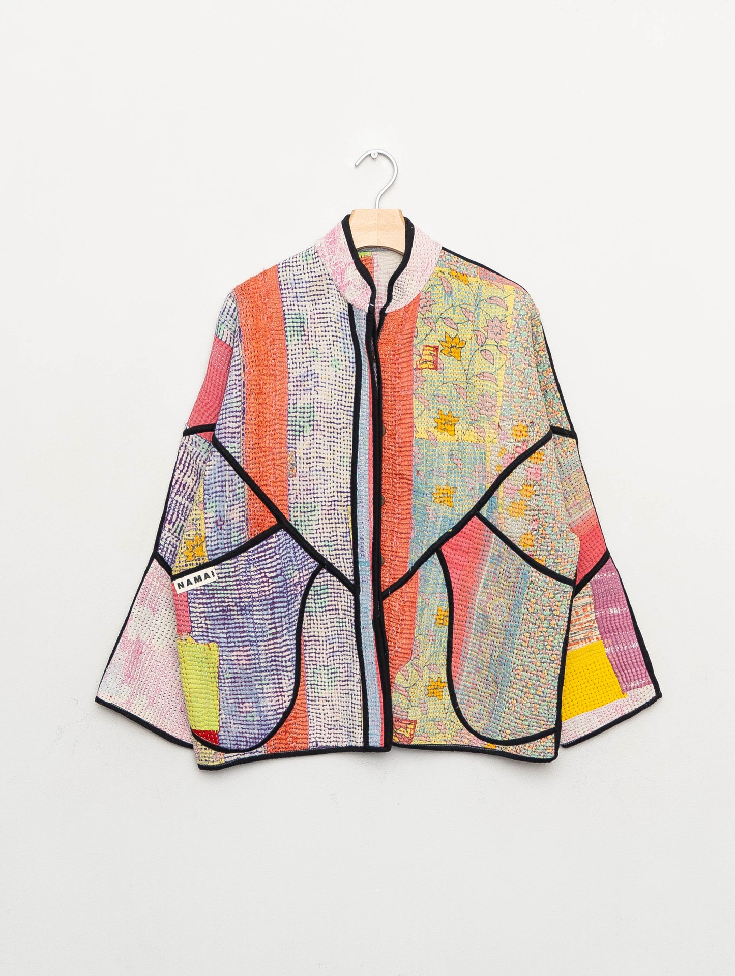 The Ladhiya Quilted Patchwork Kantha Jacket