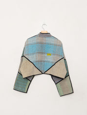 The Kaira Cropped Quilted Patchwork Kantha Jacket