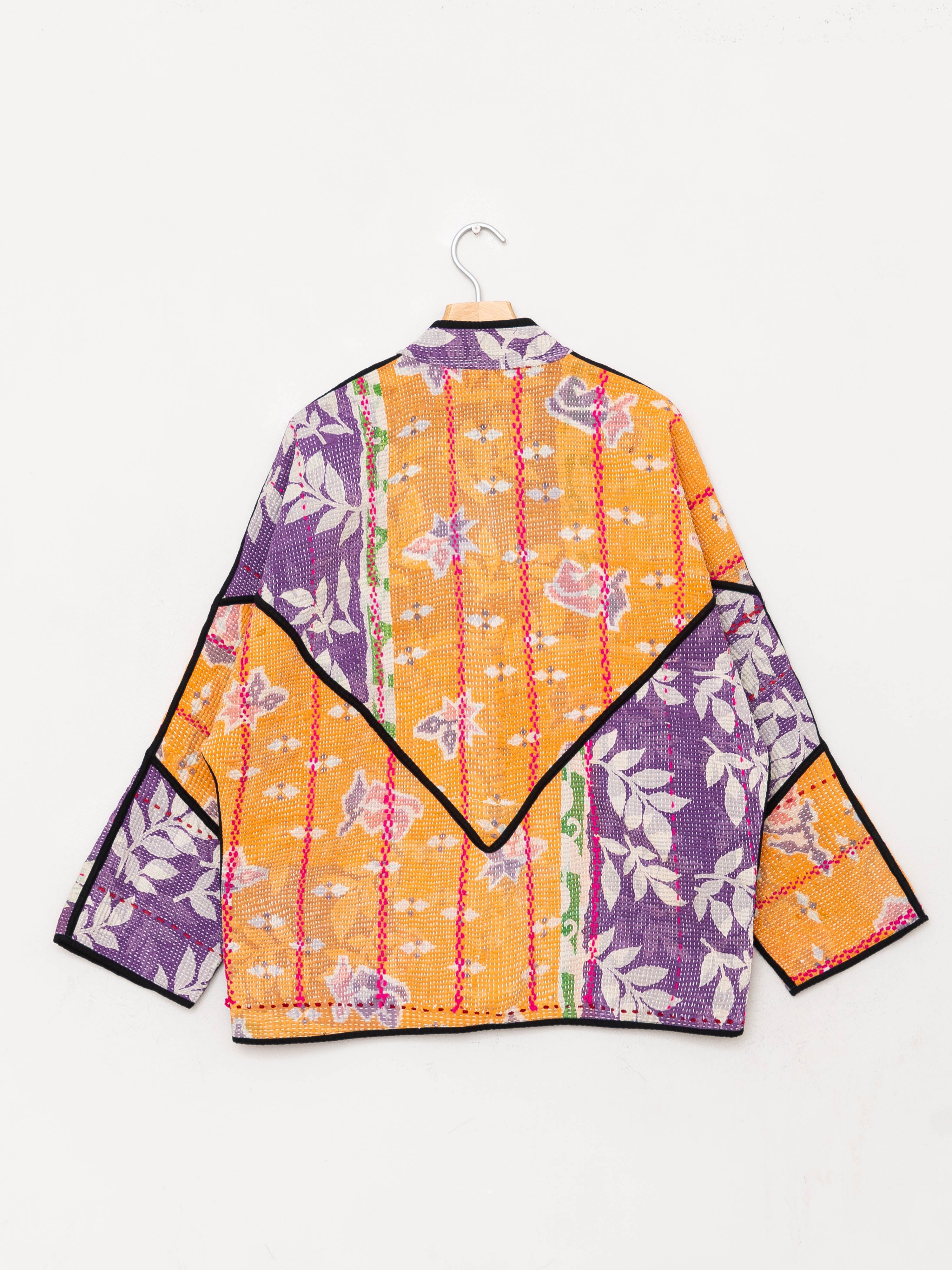 The Ladhiya Quilted Patchwork Kantha Jacket