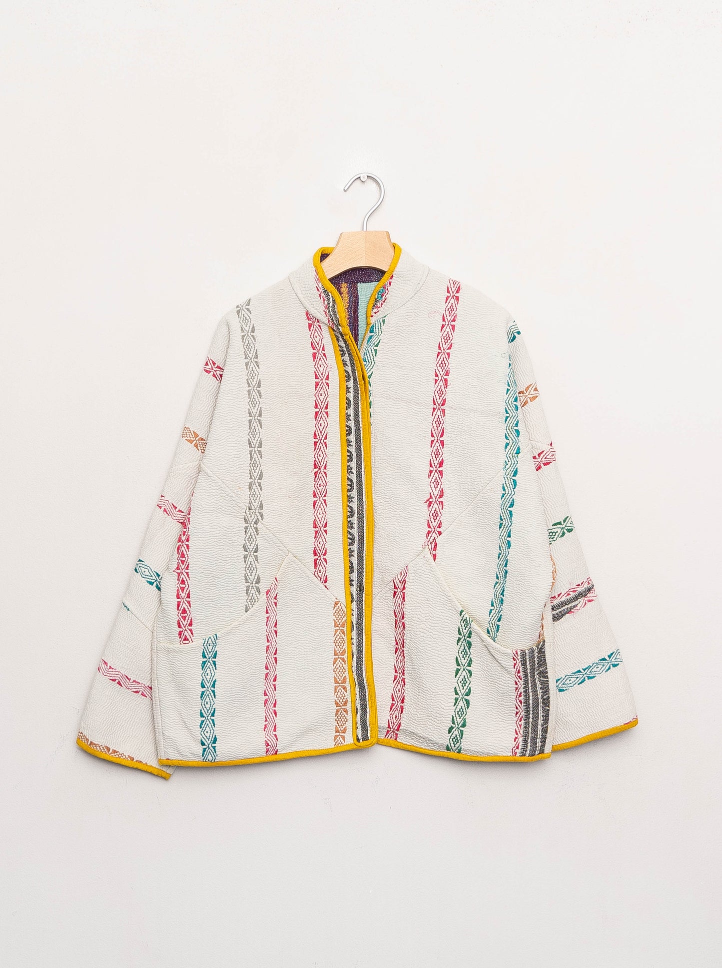 The Ladhiya Quilted Patchwork Kantha Jacket