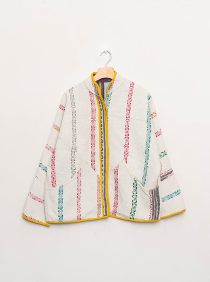 The Ladhiya Quilted Patchwork Kantha Jacket