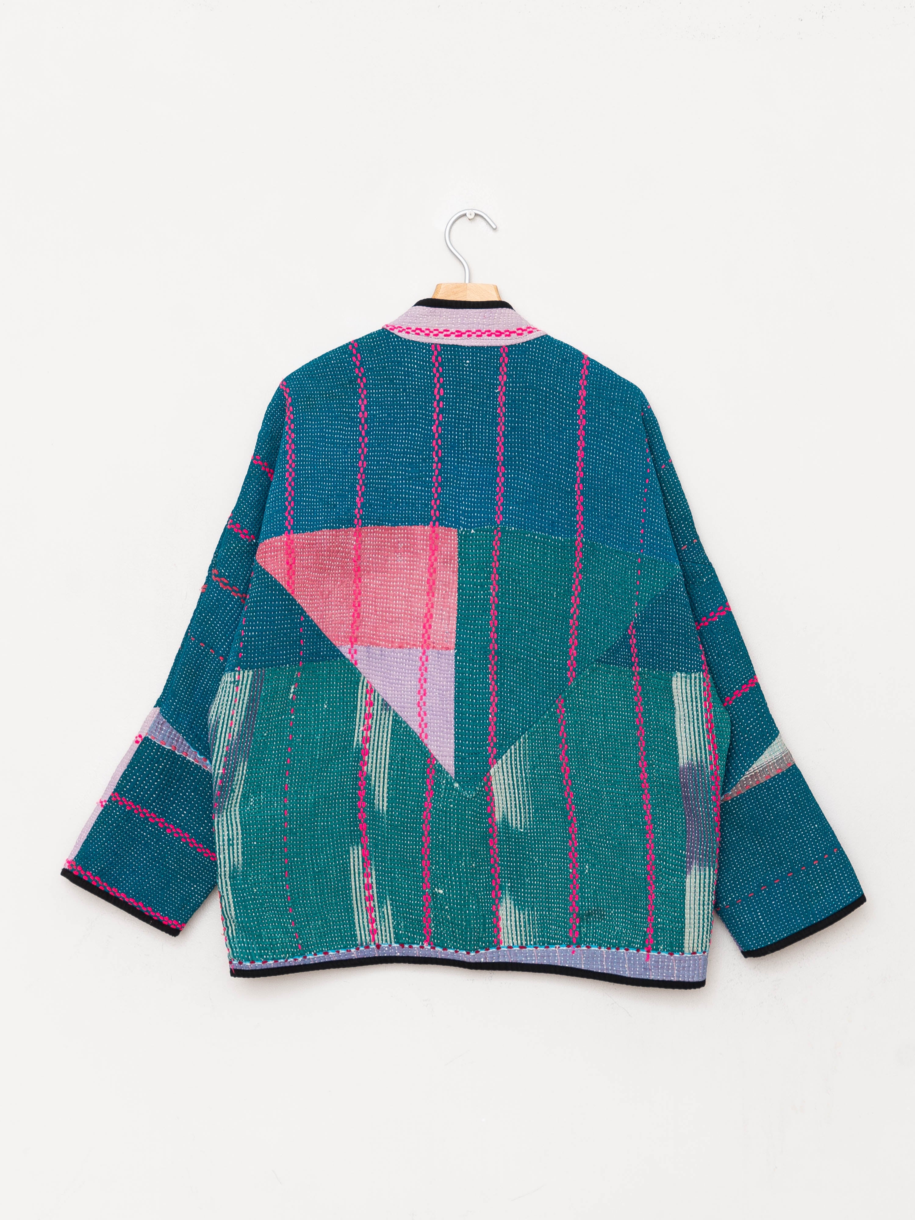 The Ladhiya Quilted Patchwork Kantha Jacket