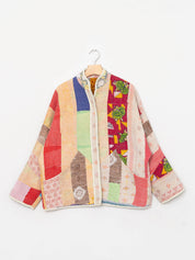 The Ladhiya Quilted Patchwork Kantha Jacket