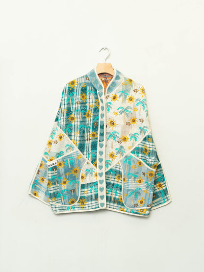 The Ladhiya Suzani Quilted Kantha Jacket