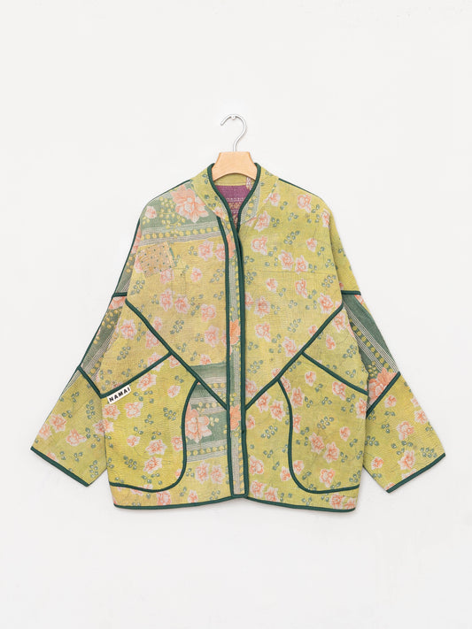 The Ladhiya Quilted Patchwork Kantha Jacket