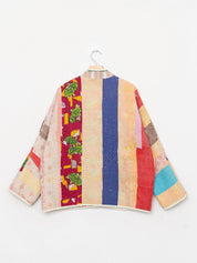 The Ladhiya Quilted Patchwork Kantha Jacket