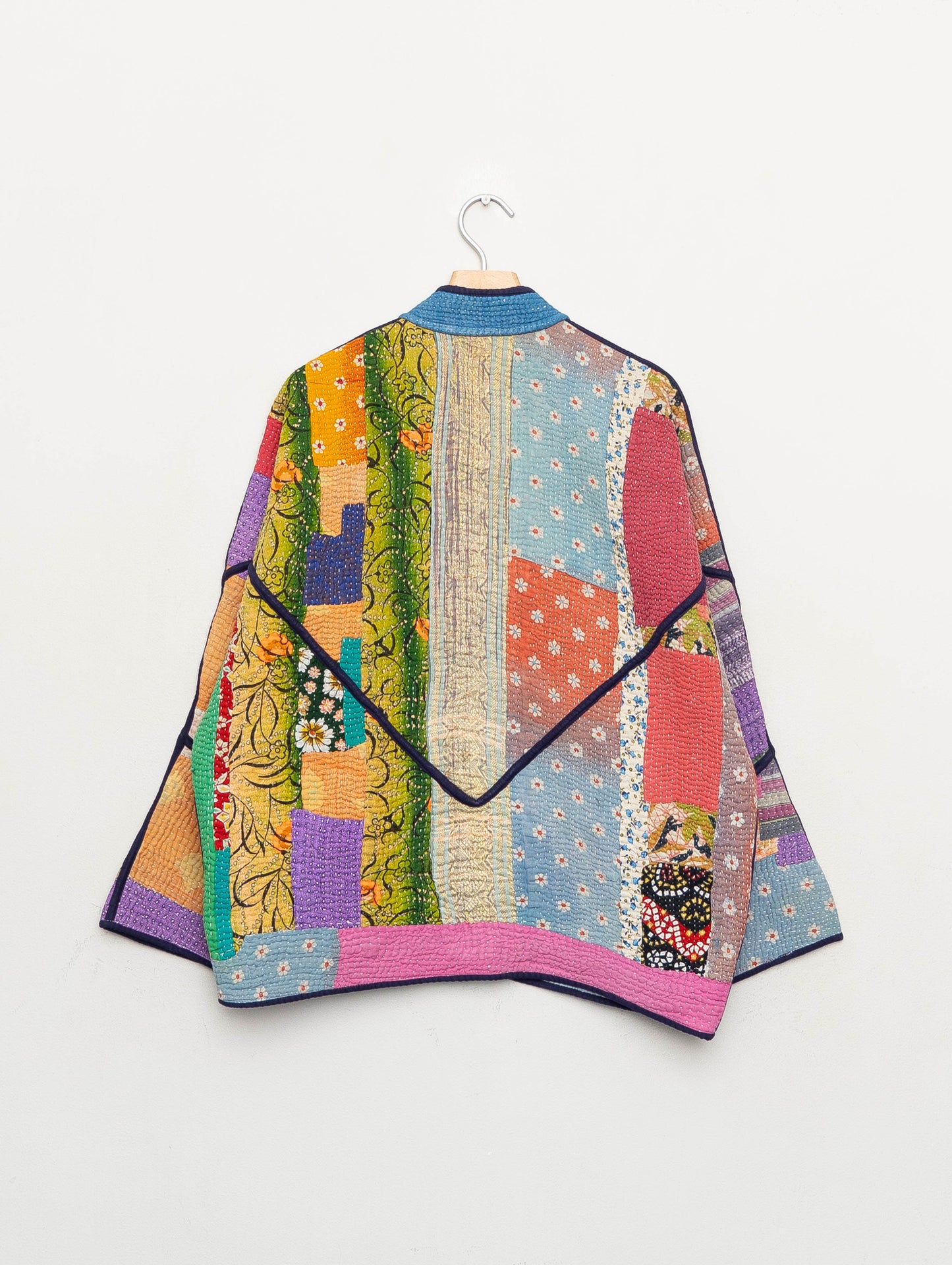 The Ladhiya Quilted Patchwork Kantha Jacket