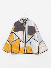The Ladhiya Quilted Patchwork Kantha Jacket