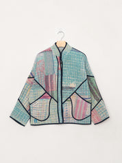 The Ladhiya Petite Quilted Patchwork Kantha Jacket