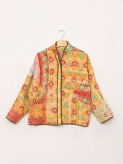 The Ladhiya Petite Quilted Patchwork Kantha Jacket